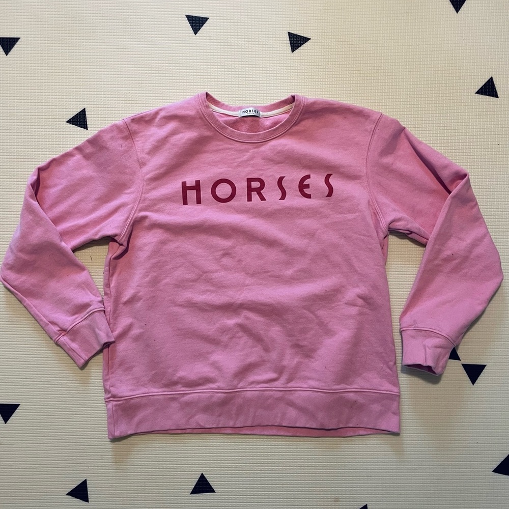 Horses Atelier pink sweatshirt